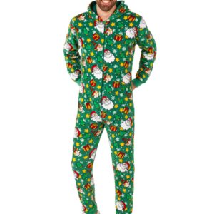 Santa Elves Green Adult Onesie